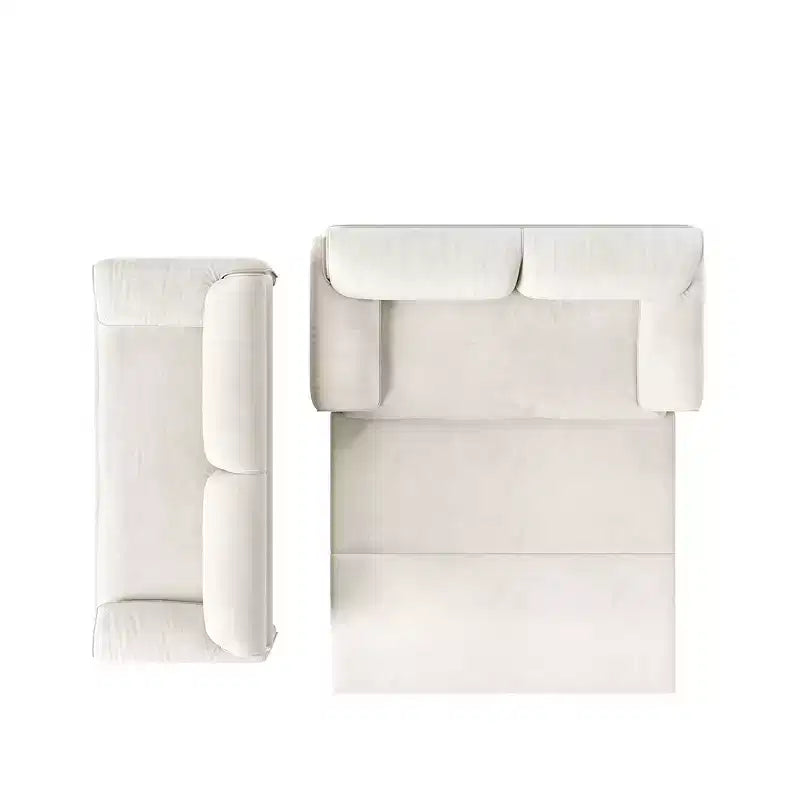 Divano letto e chaise longue convertibile 3-in-1 in velluto | Beige/Nero/Blu/Grigio/Verde/Rosa | 2 Posti