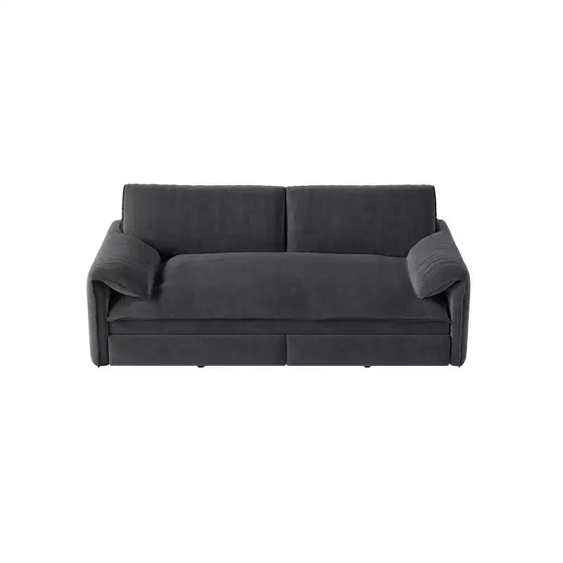 Divano letto e chaise longue convertibile 3-in-1 in velluto | Beige/Nero/Blu/Grigio/Verde/Rosa | 2 Posti