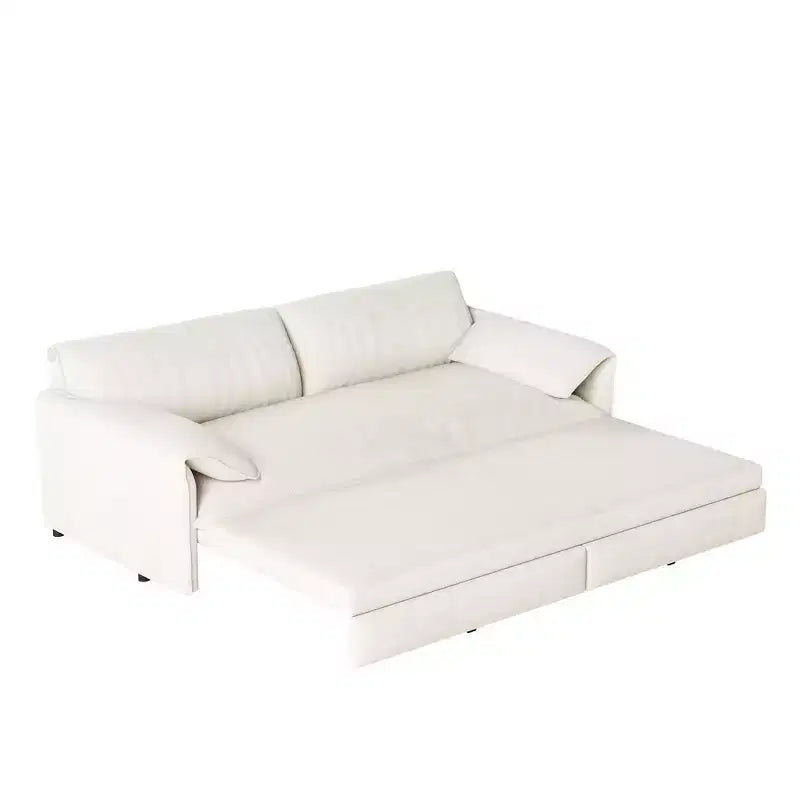 Divano letto e chaise longue convertibile 3-in-1 in velluto | Beige/Nero/Blu/Grigio/Verde/Rosa | 2 Posti