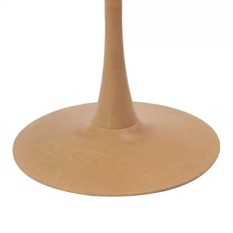 Tavolo da pranzo rotondo da 27", piano in MDF e base a piedistallo in acciaio, multicolore, 4 posti