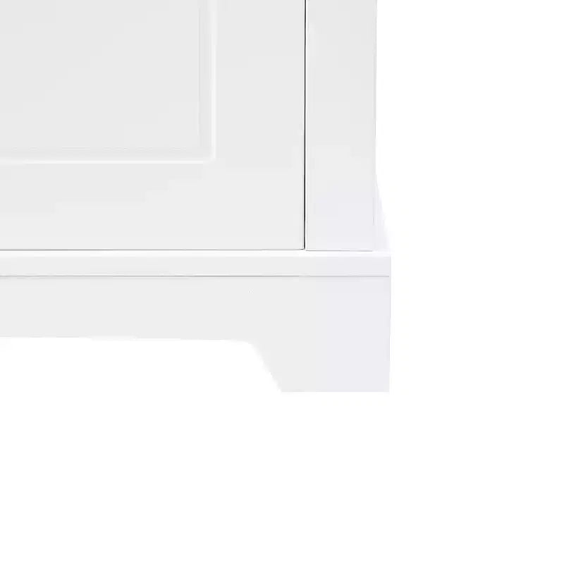 Armadietto alto da bagno bianco, a 2 ante, autoportante, monoposto