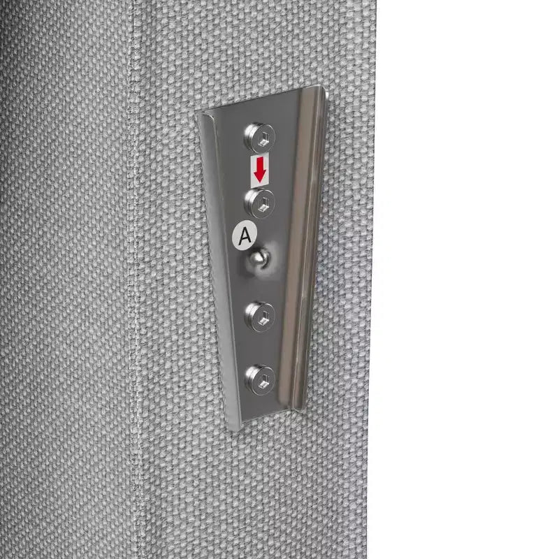 Poltrona d'Appoggio Rivestita in Lino, Seduta Singola – Beige / Grigio