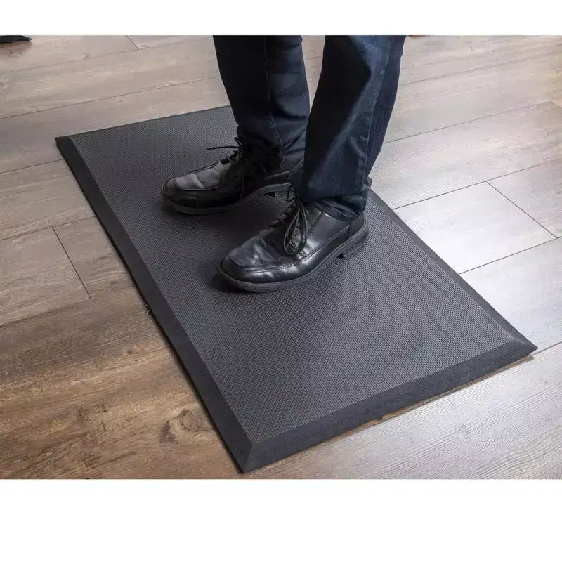 Tappetino Antifatica Nero per Scrivania Standing, Utente Singolo – 89 cm x 50 cm x 1,6 cm