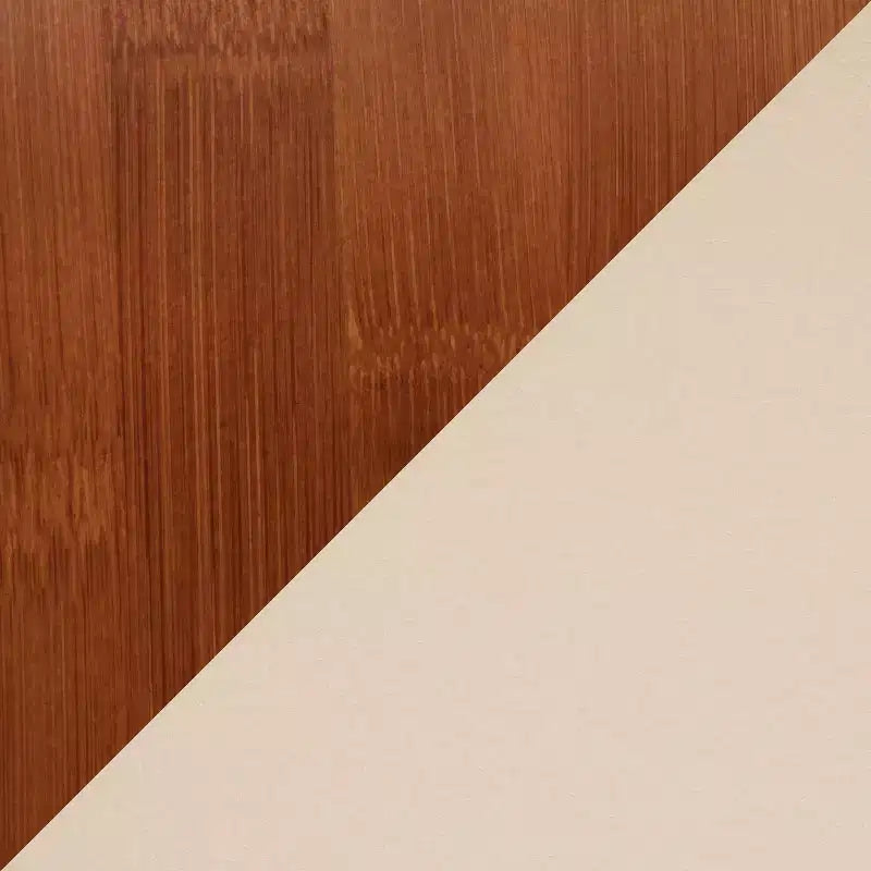 Poltrona d'accento senza braccioli crema/noce, 1 posto – Similpelle e gambe in legno