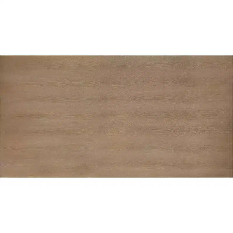Tavolo da pranzo rettangolare beige, 6 posti, base a trespolo