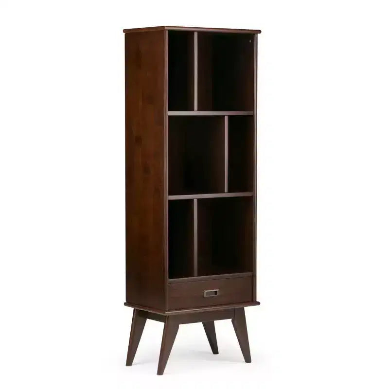 Tierney Solid Hardwood Mid Century Bookcase and Storage Unit - WyndenHall