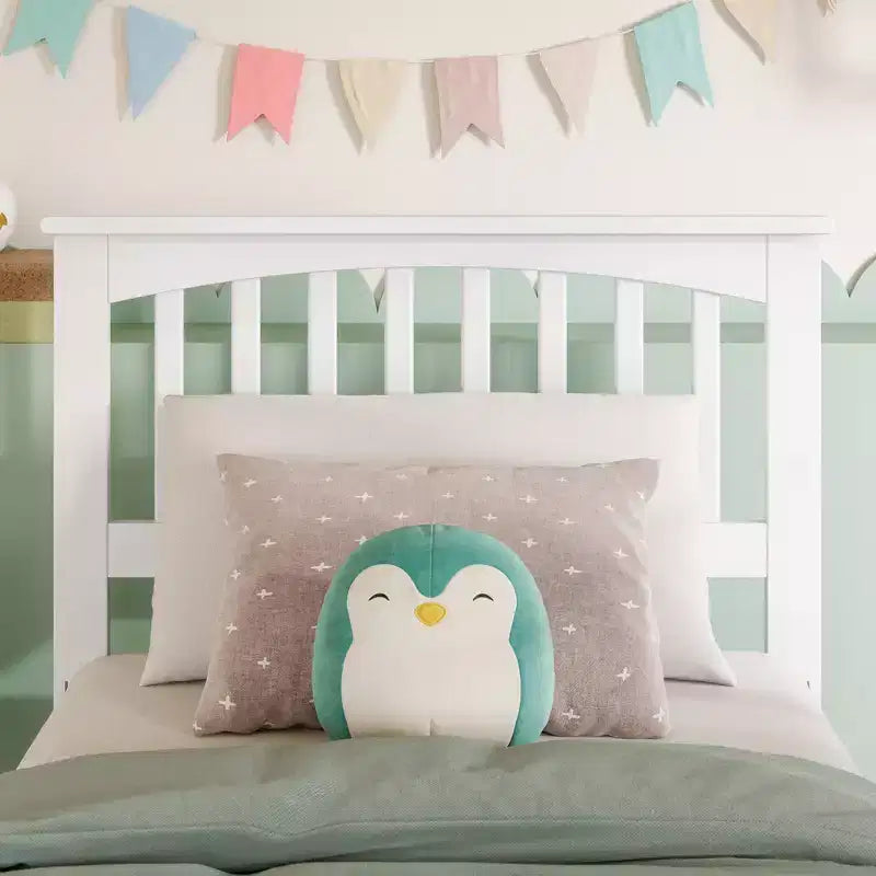 Testata per letto singolo a fusi, colore Espresso/Bianco/Noce/Grigio